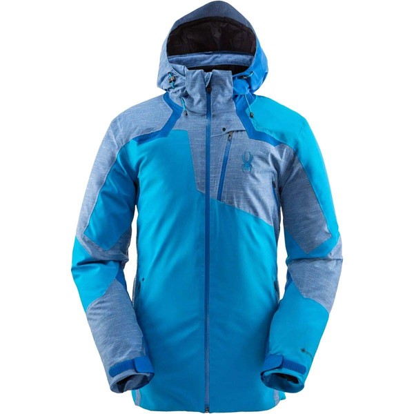 Spyder Men’s Leader Gore-Tex Jacket – Male Full Zip Hooded Winter Coat