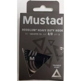 Mustad Triangle Jigging Hook 10814TTP-TS Hoodlum 5X Strong Live Bait CHOOSE SIZE - 8/0