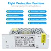 inShareplus 24V 2.5A 60W, DC Universal Regulated Switching Power Supply,
