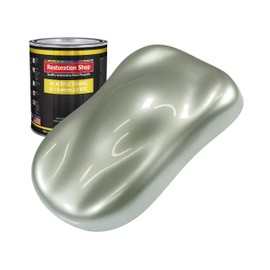 Restoration Shop - Sage Green Metallic Acrylic Enamel Auto Paint - Quart Paint Color Only - Professional Single Stage High Gloss Automotive, Car, Truck, Equipment Coating, 2.8 VOC