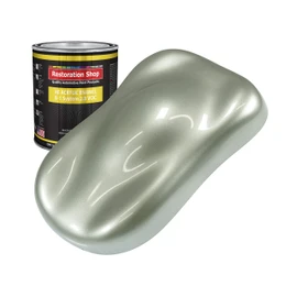 Restoration Shop - Sage Green Metallic Acrylic Enamel Auto Paint - Quart Paint Color Only - Professional Single Stage High Gloss Automotive, Car, Truck, Equipment Coating, 2.8 VOC