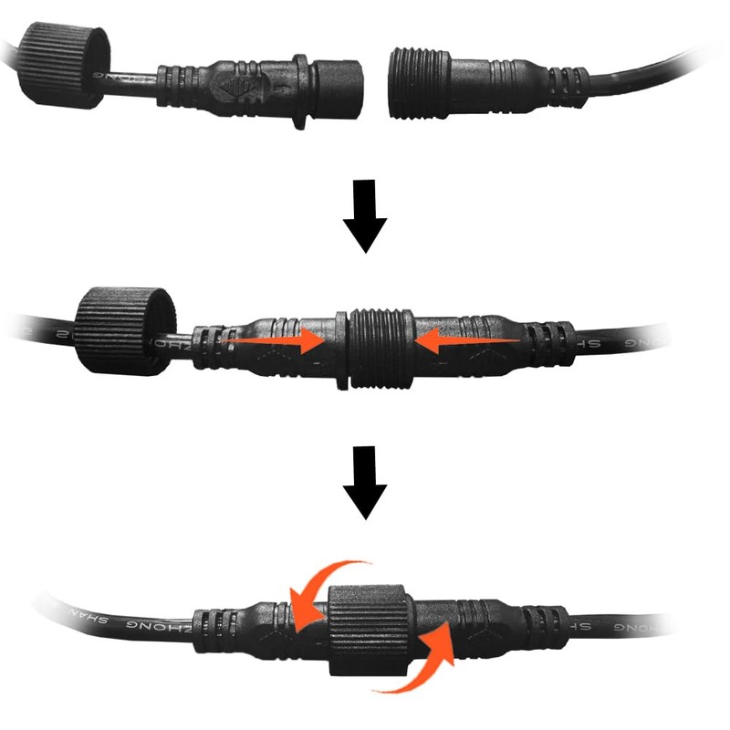 FOXCID 6.6FT Extension Cable Wire Cord For LED Warning Traffic
