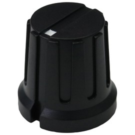 6.4mm Round Hole Premium Slot Top Synth Control Knob Pack of 5