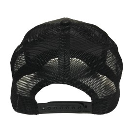 Unbranded NUEVO LEON MEXICO LOGO FEDERAL HAT GORRA DE PALMA VISERA DE PIEL BLACK MESH