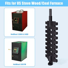 Adviace 40257 Shaker Grate Replacement for US Stove Hot Blast 1500, 1557M, Ashley 22AF and Vogelzang Norseman 1500, 2500 Wood Coal Furnaces. (2 Pack)