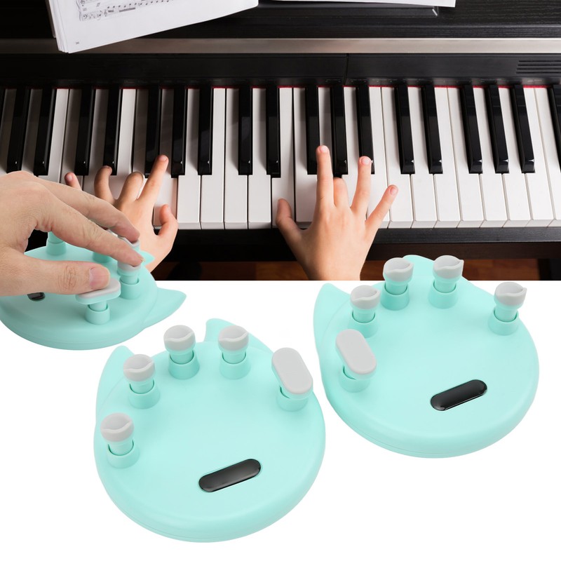 2Pcs Piano Finger Trainer Training Hand Grip Pressing Exerciser Tool