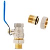 Brass Ball Valve Diameter 1/2 Inch with Screw Connection DN15