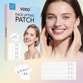 VDDO Face Lifting Tape - 120 PCS, Neck and Face Traction Tape, specially designed for makeup application.:_5pcs