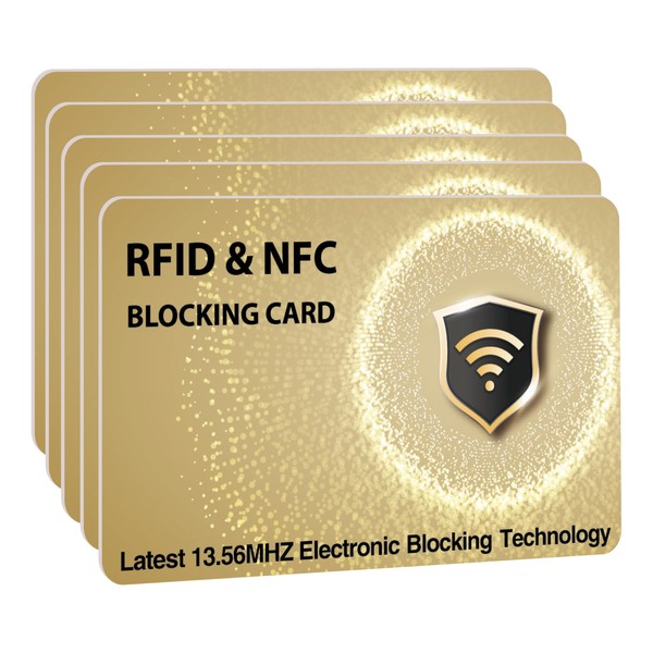 SaiTech IT 5 PK RFID Blocking Cards Protect Your Entire
