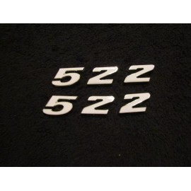 PE GM FORD MOPAR 522 STROKER ENGINE ID FENDER HOOD SCOOP QUARTER EMBLEMS - WHITE