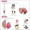 SIXPLUS Multifunctional Makeup Sponge Puff, Teardrop Shape, Diagonally Cut Flat