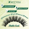 DIY Eyelash Extension Kit KEYYOU LASH 300 Pieces Individual Eyelash