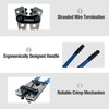 Battery Cable Lug Crimper - Heavy-Duty Wire Crimper for AWG