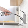 Comllen Commercial Pull Out Kitchen Faucet Brushed Nickel, Stainless Steel