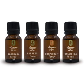OLEUM VITAE Kit Mezclas de Aceites Esenciales Vitalidad. 100% Puros y Orgánicos. Digest, Breathe, Relief, Protect