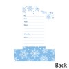 Big Dot of Happiness Blue Snowflakes 1st Birthday - Shaped