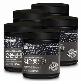 Joeun Herb [Joeun Herb] Roasted black bean powder 300g x 5 cans / [조은약초] 볶은 검은콩 가루 300g x 5통