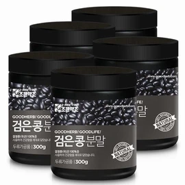 Joeun Herb [Joeun Herb] Roasted black bean powder 300g x 5 cans / [조은약초] 볶은 검은콩 가루 300g x 5통