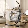 YITAHOME Hanging Egg Chair with Stand, Rattan Wicker Swing Egg