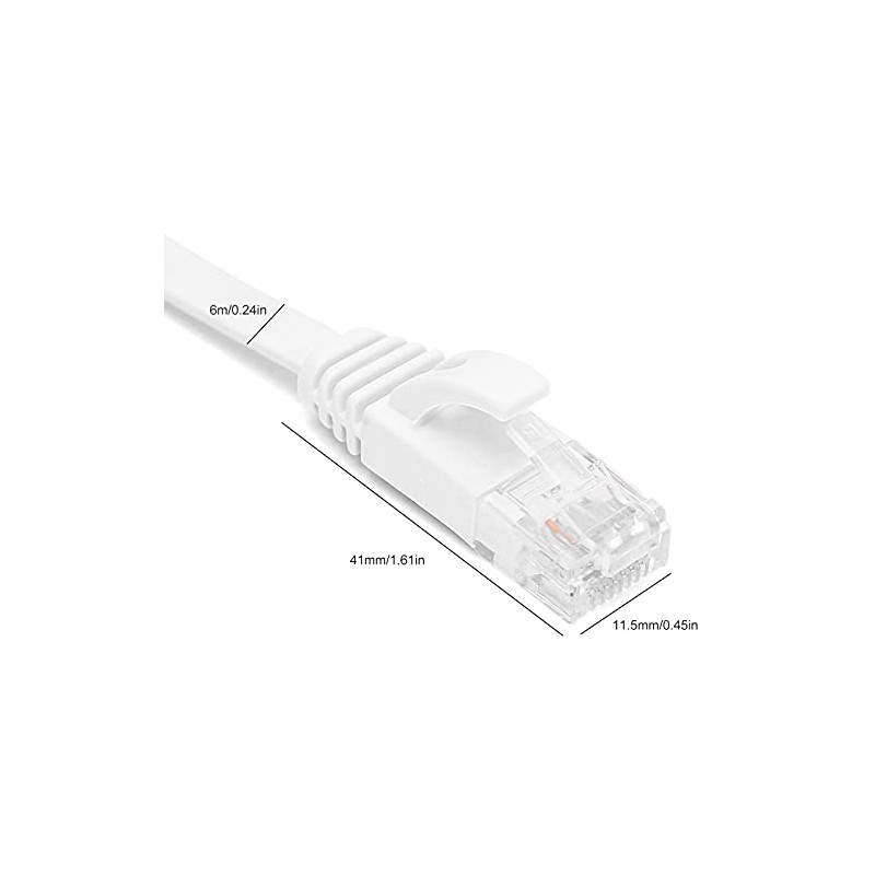 FTVOGUE Cable Ethernet Plano Cat6 Gigabit 8 N?cleos Par Trenzado