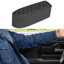 JOYTUTUS Car Door Armrest Pad Compatible with 2019-2025 Ram Elbow Rest Pad, Car Arm Rest Support Cushion, Black 11.81" x 4.13" x 3.15"
