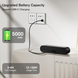 Hensam Wall Light, Wireless Battery Operated Wall Sconce for Bedroom, LED Rechargeable Wall Lamp for Paintings, 5 Colors Stick on Wall Mounted Lamp for Reading, Living Room