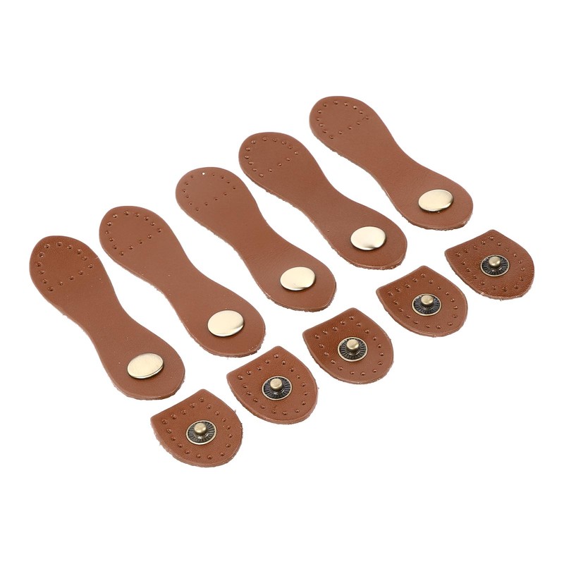 5 Set Leather Snap Buckles Soft Wearable DIY Sewing Leather