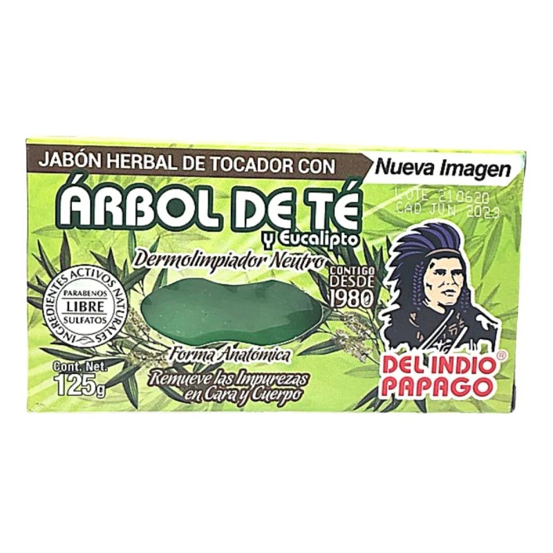Del Indio Papago Jabón Facial De Árbol De Té Del