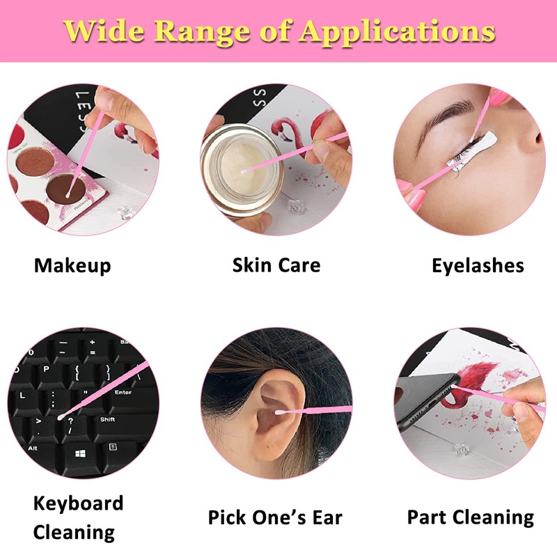 400Pcs Micro Applicators Brushes, Disposable Applicator Eyelash Brushes, Disposable Makeup