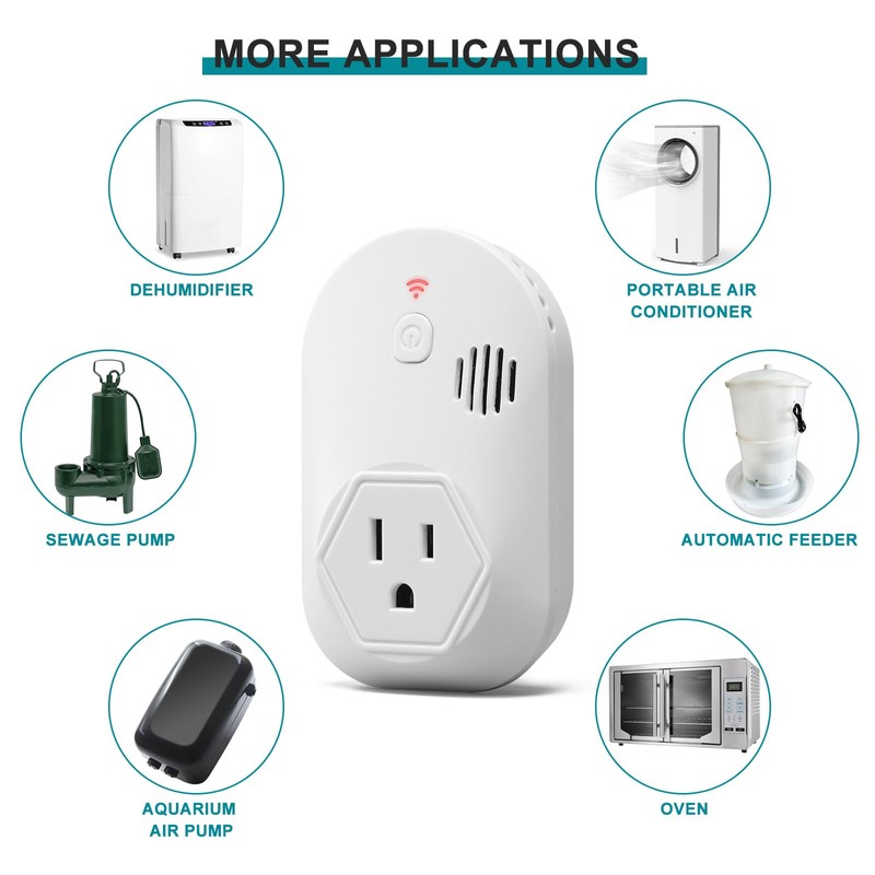 Briidea Power Failure Alarm with LED Indicator & 80dB Siren,