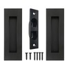 Pocket Door Handles,6 inch Recessed Flush Finger Pulls with Edge
