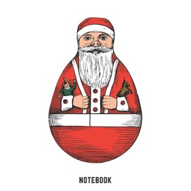 Notebook: A5 Punkteraster Lustiges Weihnachts Motiv Notizbuch für Weihnachten oder Nikolaus als Geschenk für die Adventszeit, Weihnachtswünsche und Weihnachtsplanung 120 Seiten 6x9