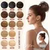 Hairro Brown Hair Bun Extensions 100% Real Remy Human Hair