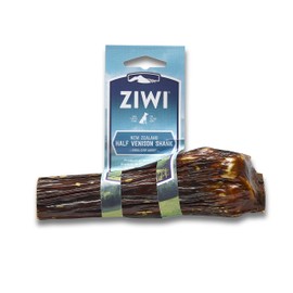 ZIWI Venison Deer Shank – Dog Bone Chew – All Natural, Air-Dried, 2 in 1 Bone Treat Wrapped in Beef Esophagus (Half Shank)