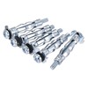 sourcing map M4x32mm Hollow Drive Wall Bolt Screws Zinc Plated