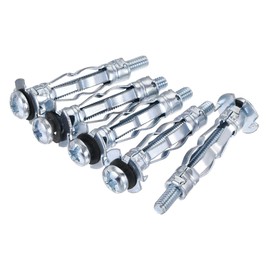 sourcing map M4x32mm Hollow Drive Wall Bolt Screws Zinc Plated Steel for Drywall, Plaster and Tile 10pcs