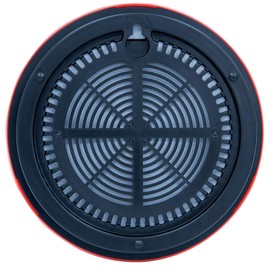 Shinwa Sokutei F-3LII Thermometer/Hygrometer, Red, 5.9 inches (15 cm), Heatstroke Warning, Round Type, Rainproof Type 70600