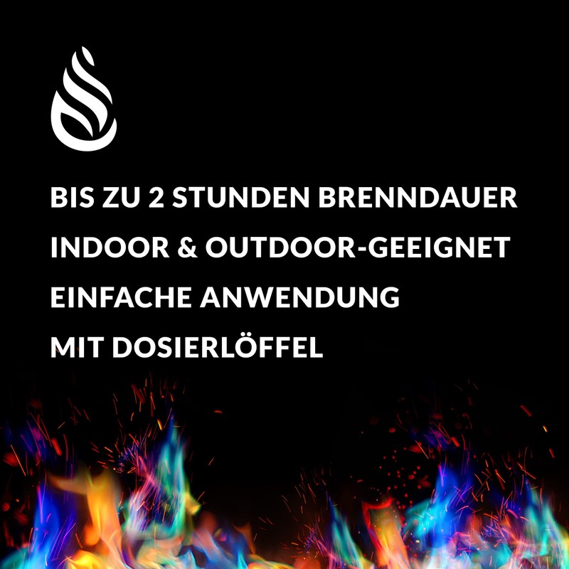 Colourful Fire Colours 250 Gamm for Fireplaces Stove etc. Available