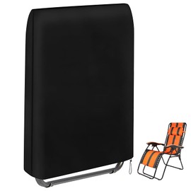 Joyan Protective Cover for Garden Furniture, Waterproof and Windproof, UV-Resistant 600D Oxford Cover for Folding Recliner Chair, Heavy Duty Protective Cover for Garden Lounger and Sun Lounger, 93 x