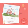 Essi's Stoff Boutique 10 Fire Brigade Invitation Cards – Fire