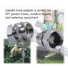 G-Sunny Garden Hose Swivel Adapter, Solid Brass Hose Connectors -