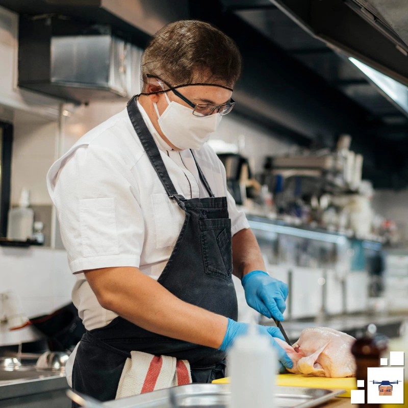 AMZ Supply 1000 Pack Dark Brown Disposable Nylon Hair Nets