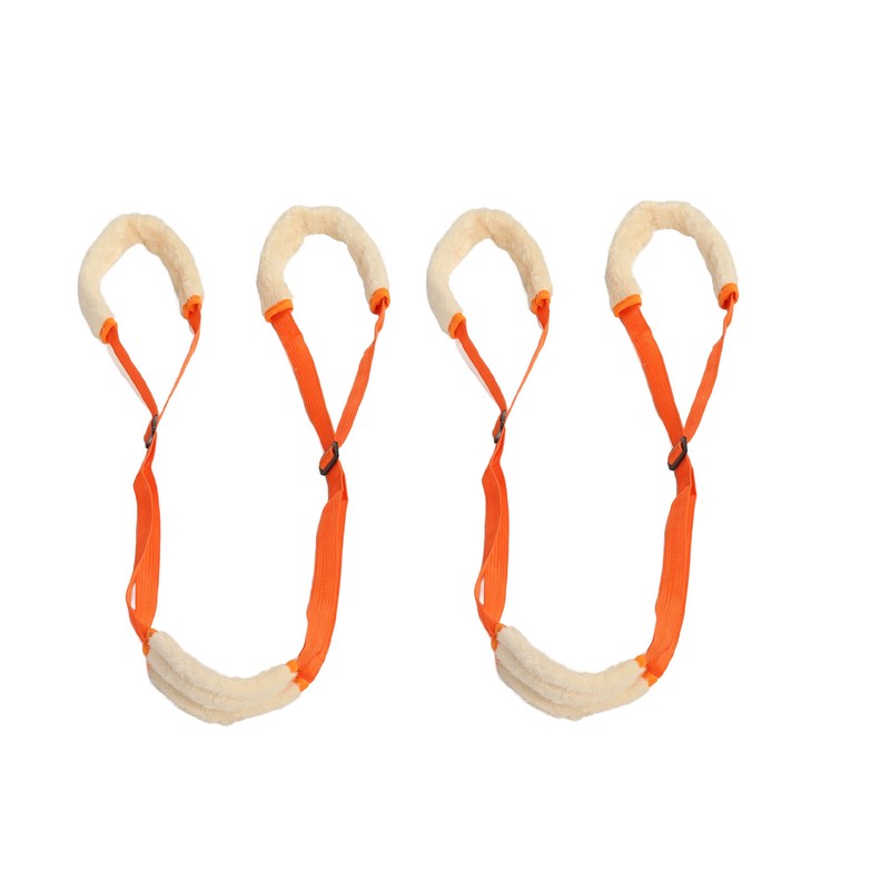 2Pcs Dog Back Legs Support Harness Soft Coral Velvet Adjustable