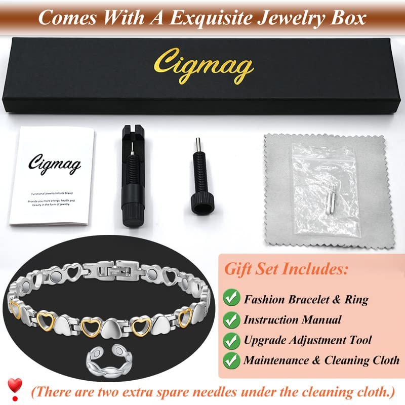 Cigmag Magnetic Bracelet for Women Titanium Steel Bracelets Ultra Strength