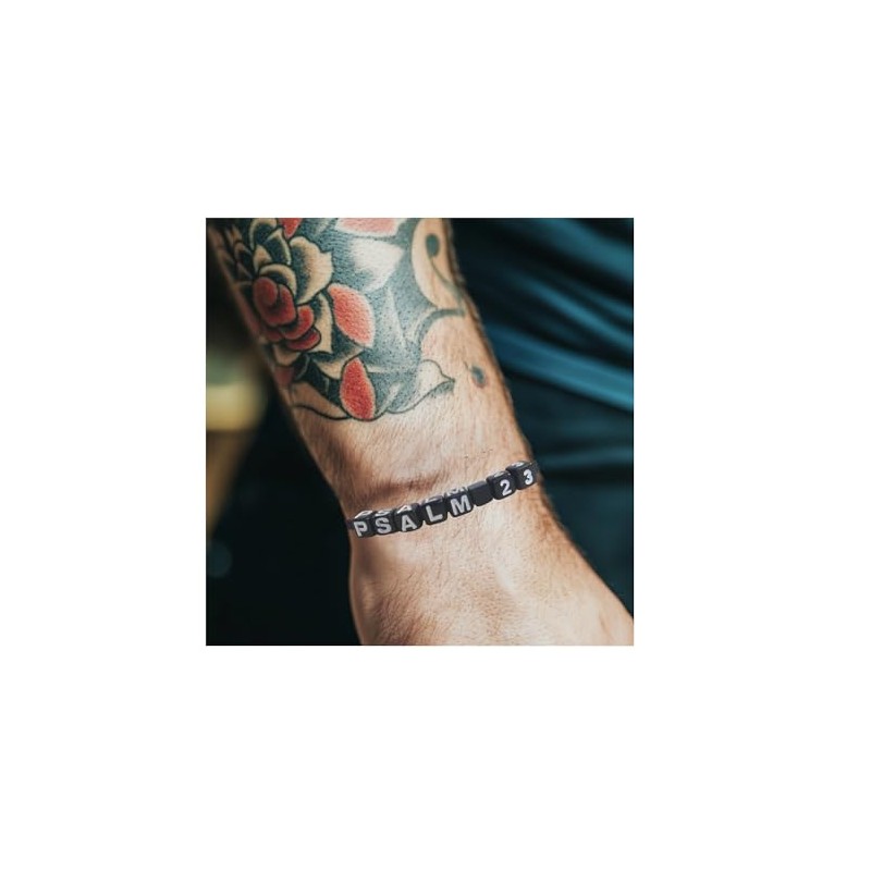 Psalm 23 Paracord Bracelet with Scripture Card