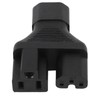 IEC320 C14 to C13 and 5‑15R Power Adapter Male to