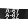 sourcing map A-67 Drive Belt 67 Inch Pitch Length Industrial