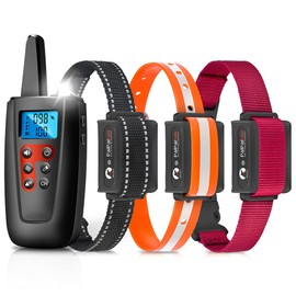 Paipaitek No Shock Dog Training Collar with Remote for Dogs, 3300ft Range Vibrating Dog Collar, only Sound and Vibration Training Collar for Dogs, No Prongs and No Shock
