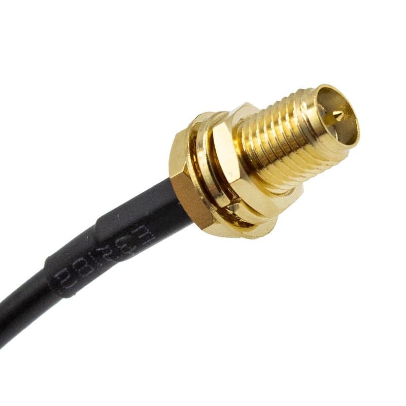 CABLEPELADO 2m SMA Coaxial Cable Black Male to Female Wi-Fi