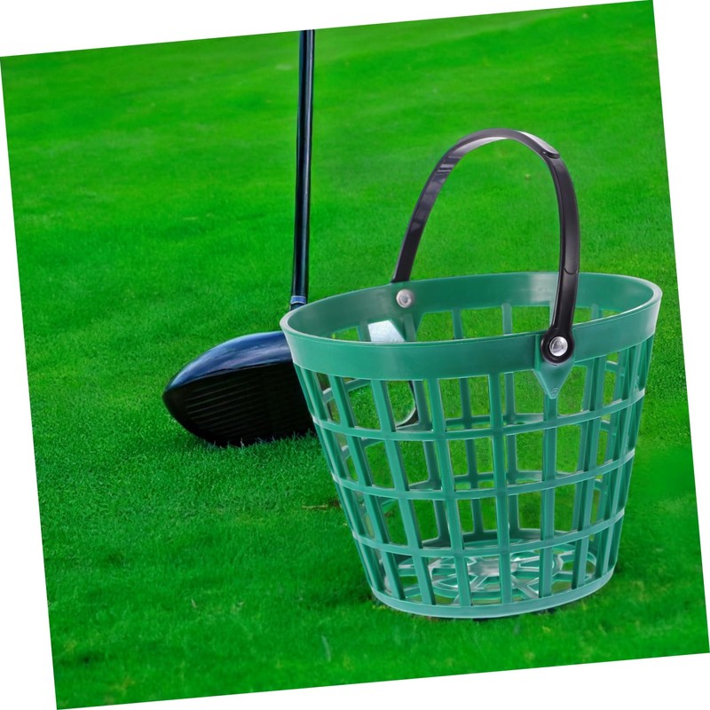 Totority 1pc Golf Ball Storage Basket with Handle Nylon Bucket